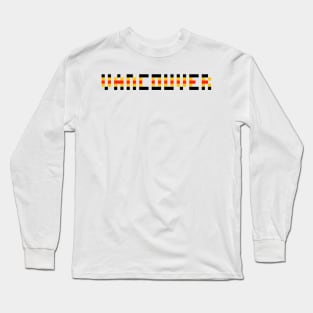 Pixel Hockey City Vancouver 1992 Retro Long Sleeve T-Shirt